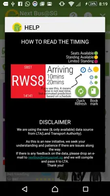 Next Bus@SG android App screenshot 0