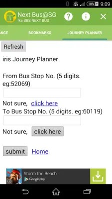 Next Bus@SG android App screenshot 1